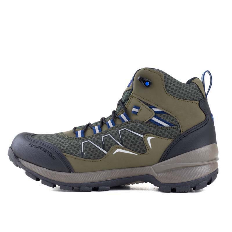 Botas Para Camping Hombre Senderismo Discovery 2320 Verde Confort.