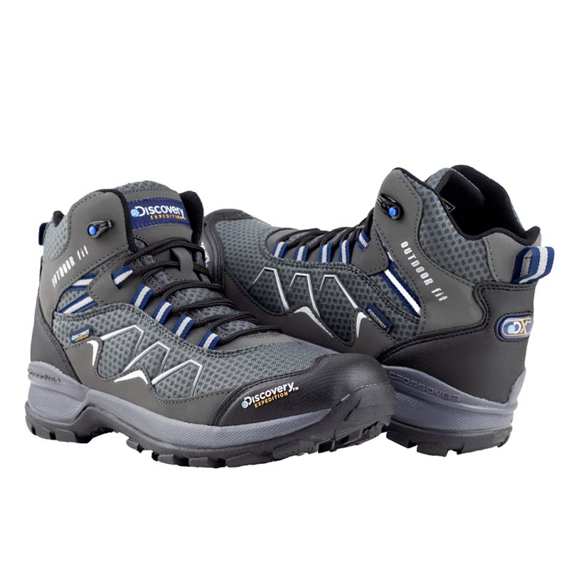 Botas Senderismo Para Hombre Outdoor Discovery 2320 Gris Confort.