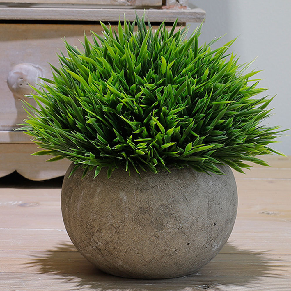2 Plantas Artificiales Con Maceta Decoración Hogar Verde ModE.