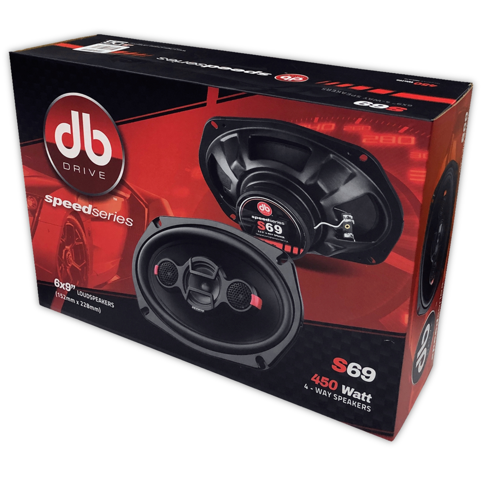 Bocinas Coaxiales DB Drive S69 450 Watts 6x9 Pulgadas 4 Ohms .