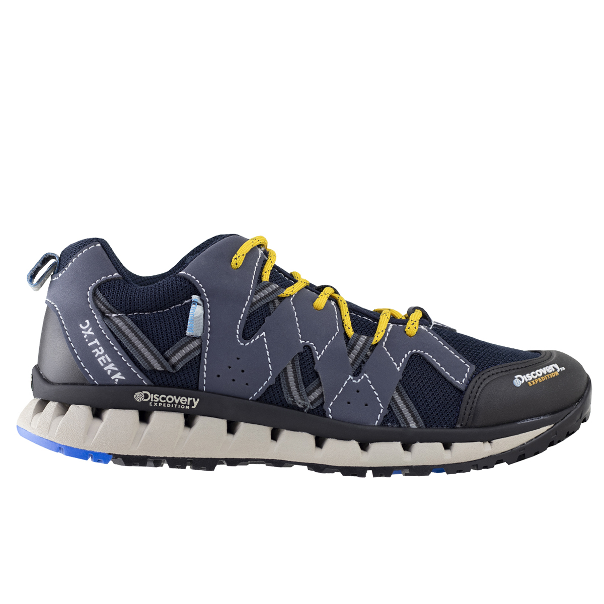 Tenis Discovery Dx-Trekk Para Semi Senderismo Camping Hombre 2338 Marino Sintético.