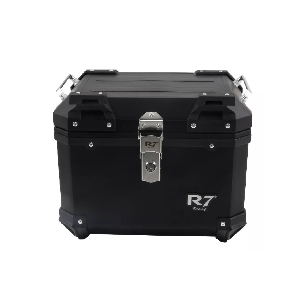 Baul Moto Khl Top Case Caja Acabado Aluminio Plástico ABS Negro.