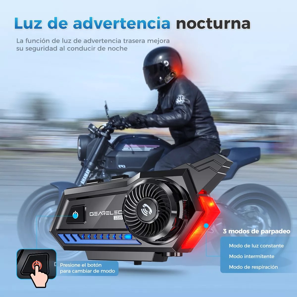 Audífonos Para Casco De Motos X5 Bluetooth Fm Impermeables.