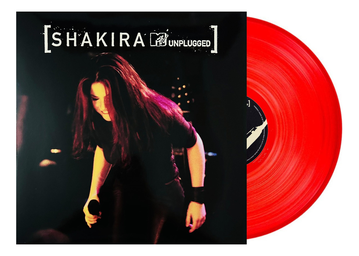 Shakira Mtv Unplugged Lp Acetato Vinyl / Splatter Rojo.