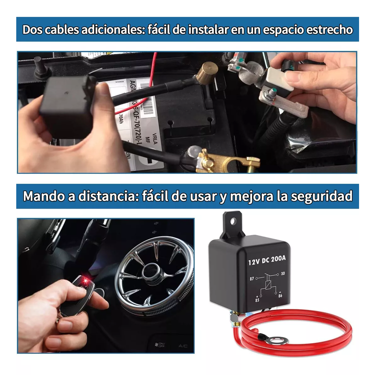 Interruptor De Desconexión De Batería Para Coche Dc 12v 200a.