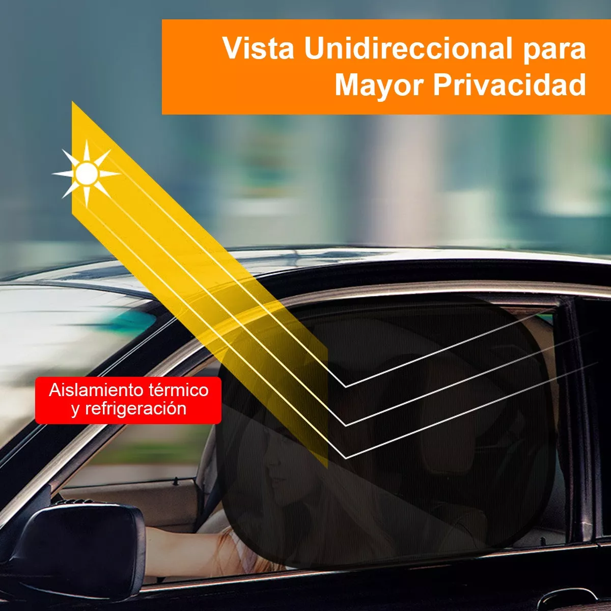 Set 4 Lateral Ventana Cubre Sol Automotivil Parasol.