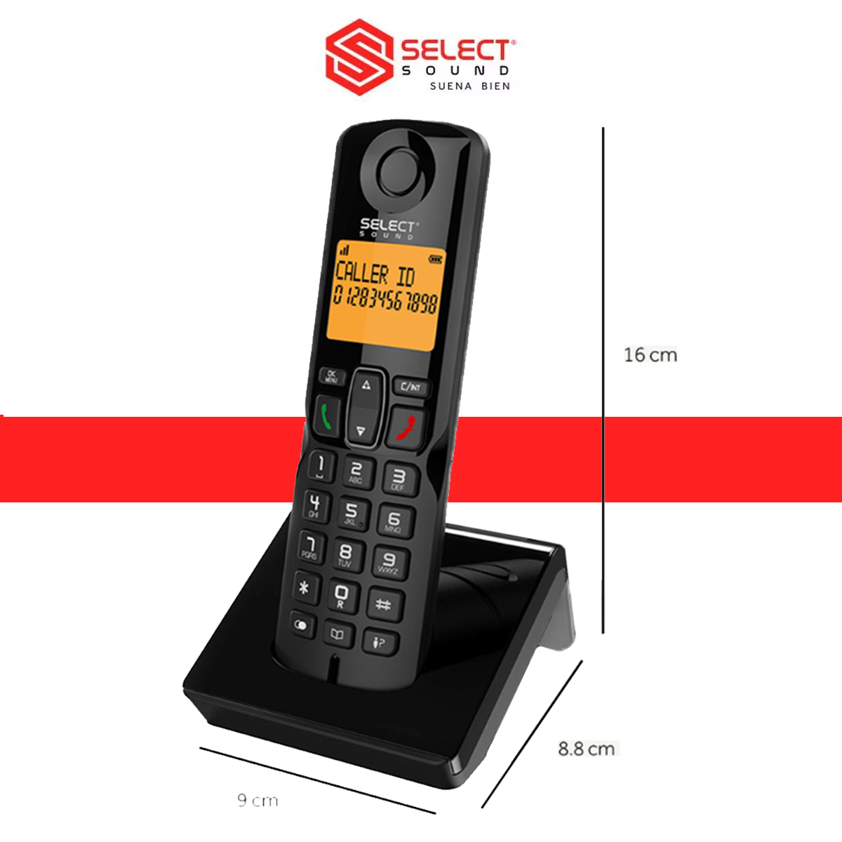 Télefono Inalámbrico Duo Select Sound Con Identificador 8032