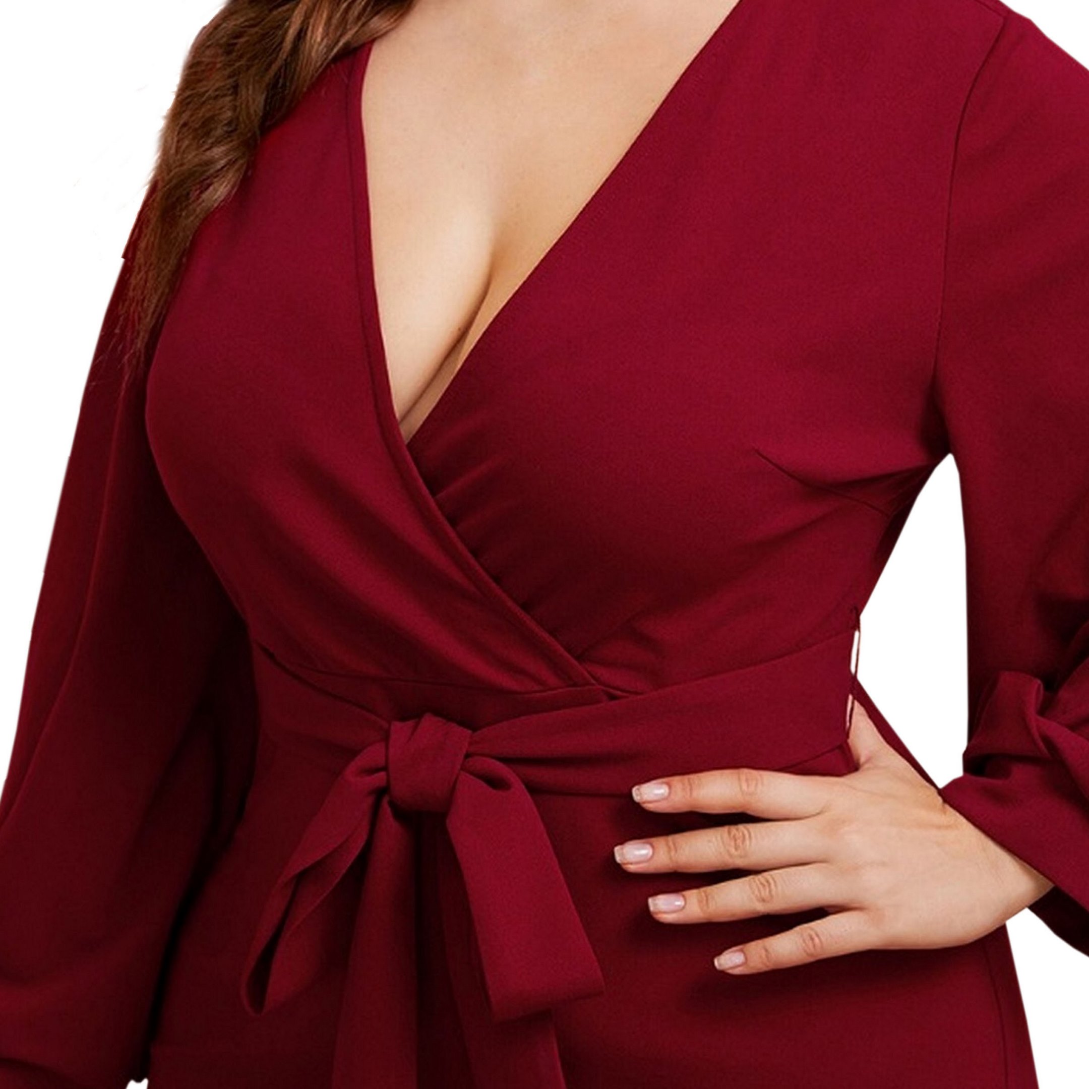 Vestido Dama Mujer Sexi Elegante C/Cinturón Talla Extra Plus