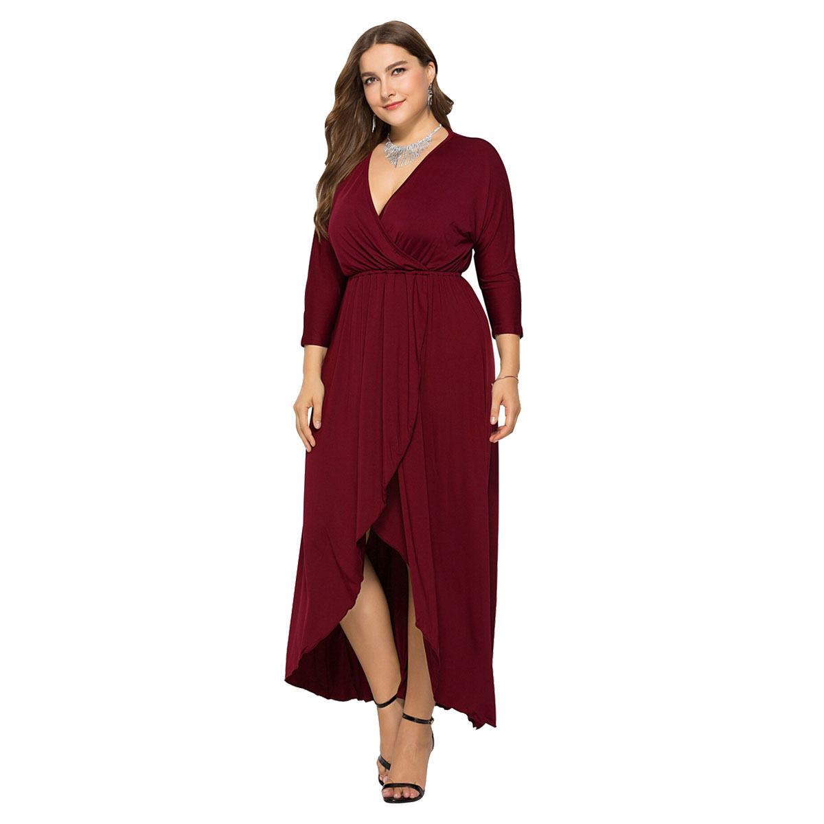 Maxi Vestido Largo De Fiesta Elegante Sexi Talla Extra Plus