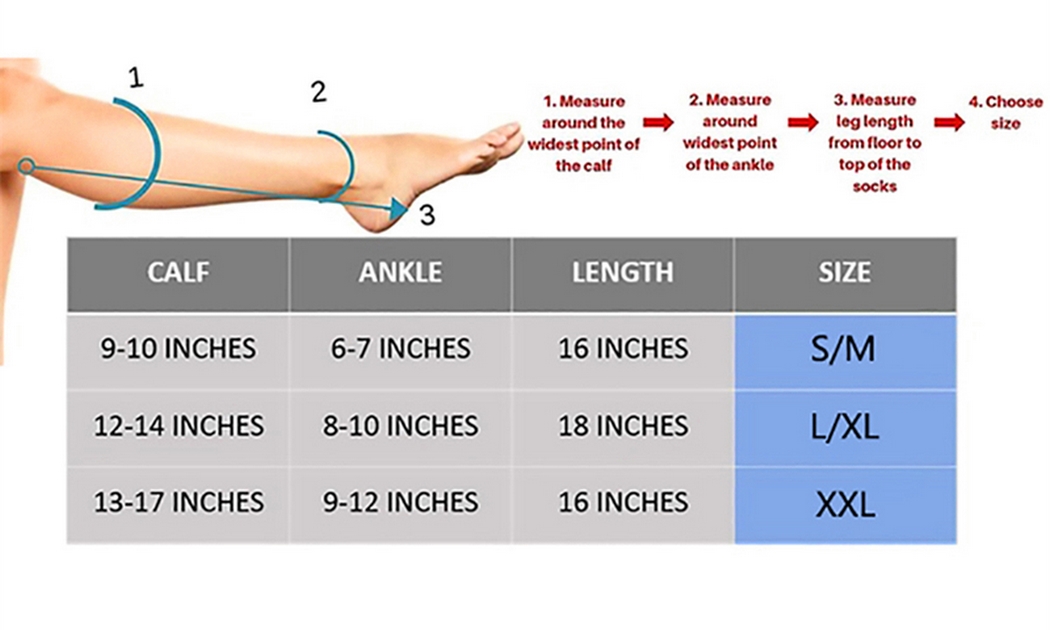 Medias Calcetín  De Compresión Para Varices Circulación
