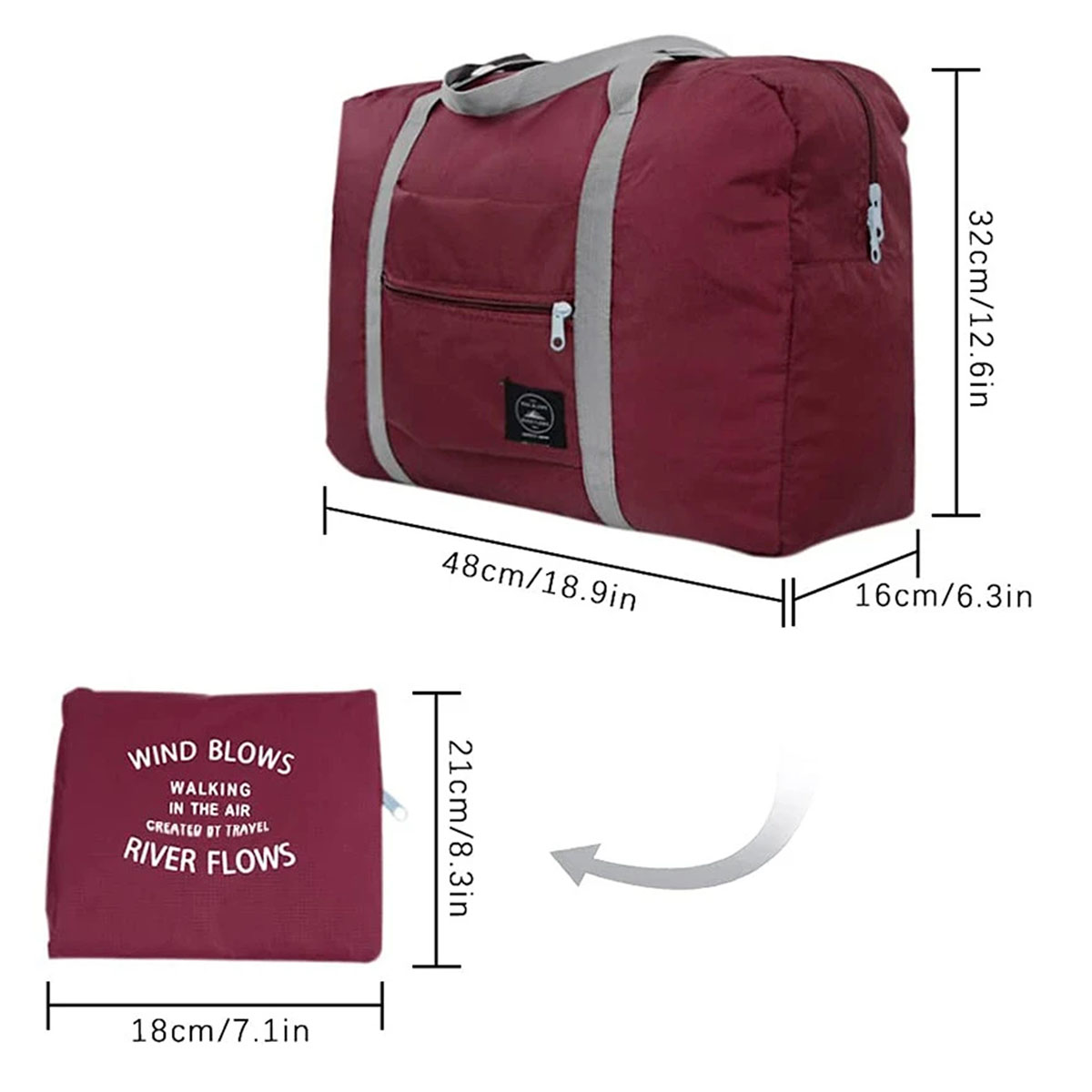 Bolsa Mochila Maleta De Viaje Equipaje De Mano Impermeable