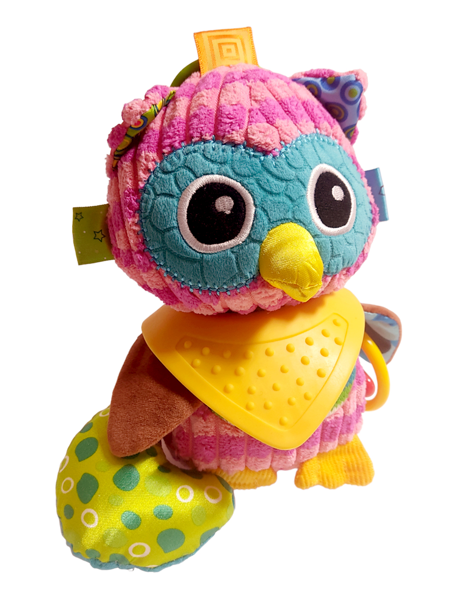 Juguete Peluche Niño Bebe Sonaja Y Mordedera Texturas Sozzy