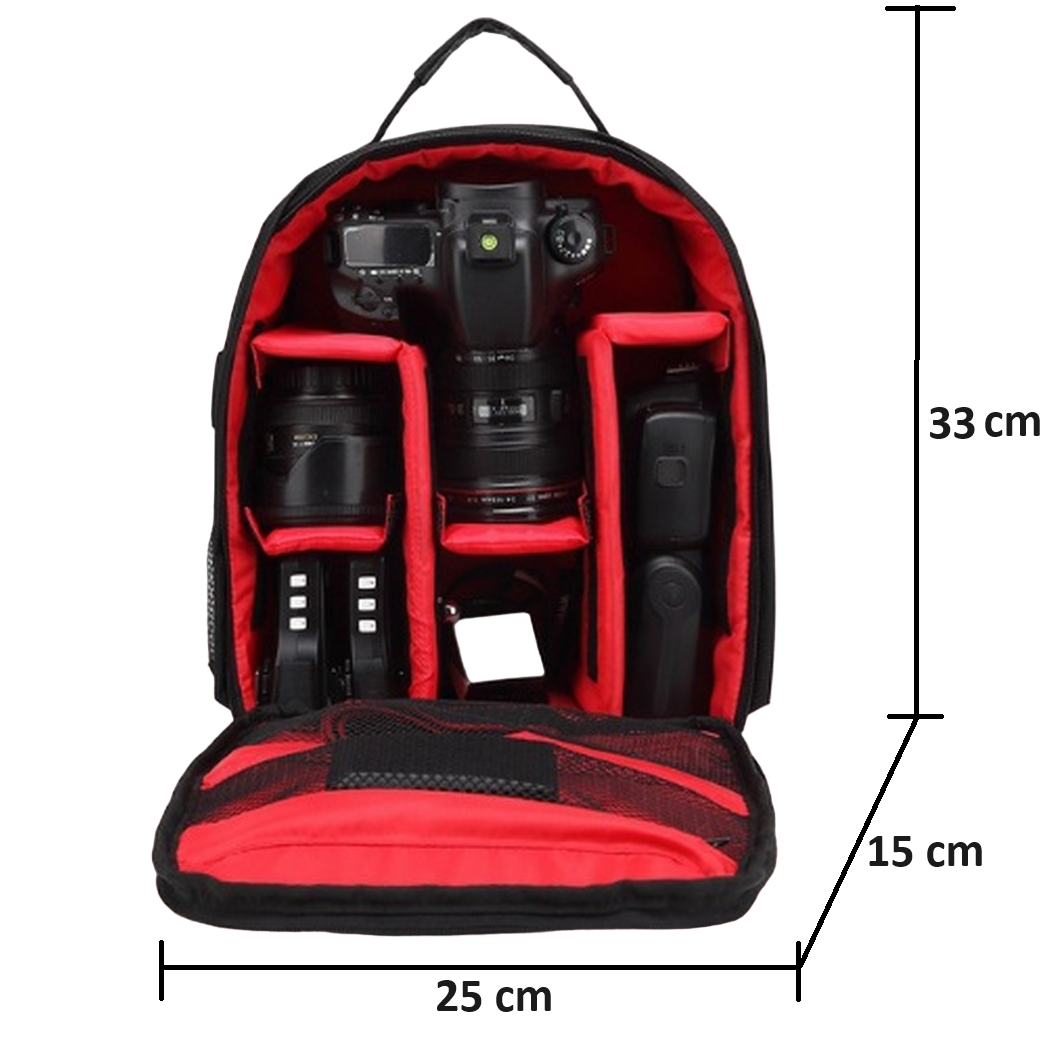 Mochila Backpac Cámara Digital Dslr Fotografica Impermeable