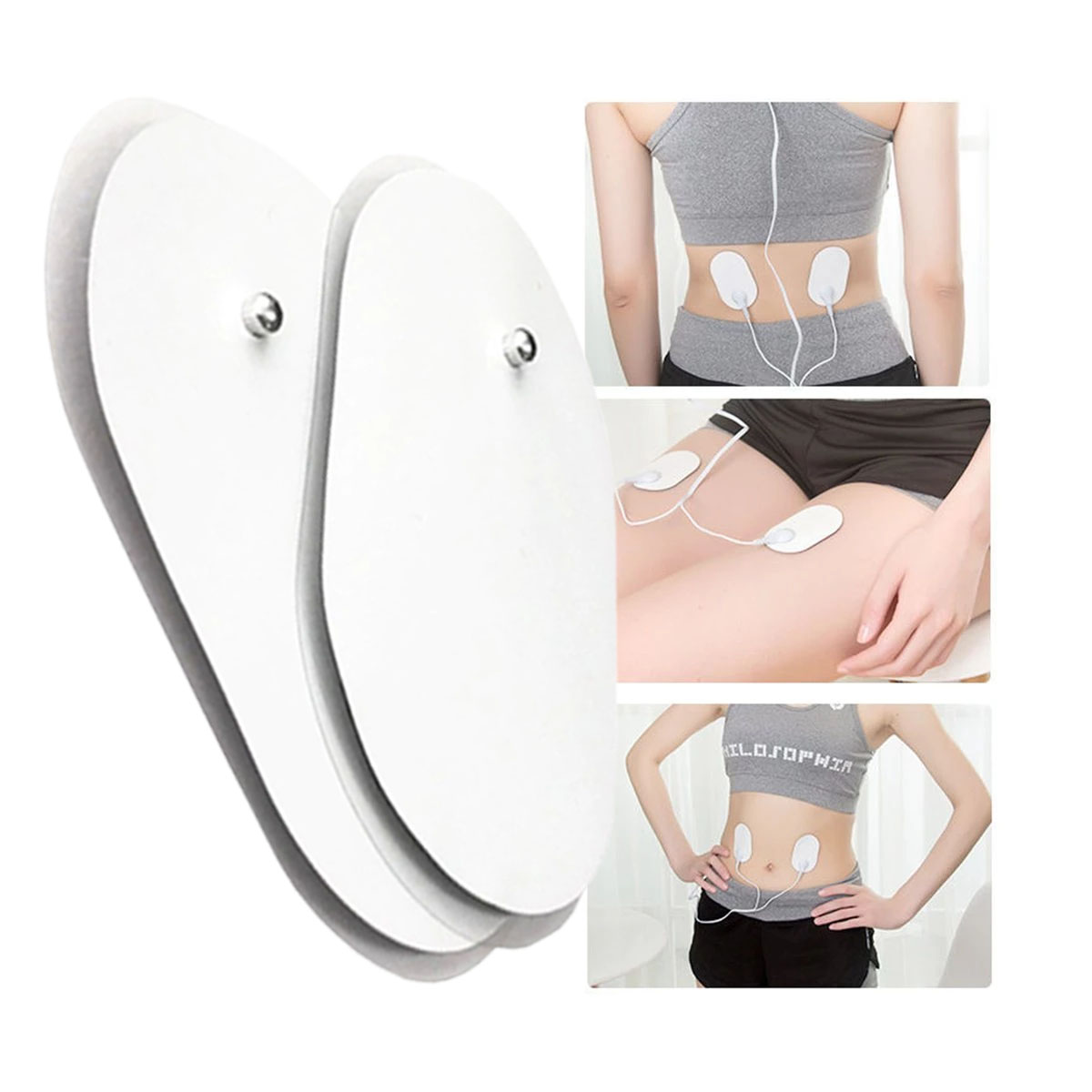 Repuesto Electro Estimulador Masajeador Muscular 10 pzas