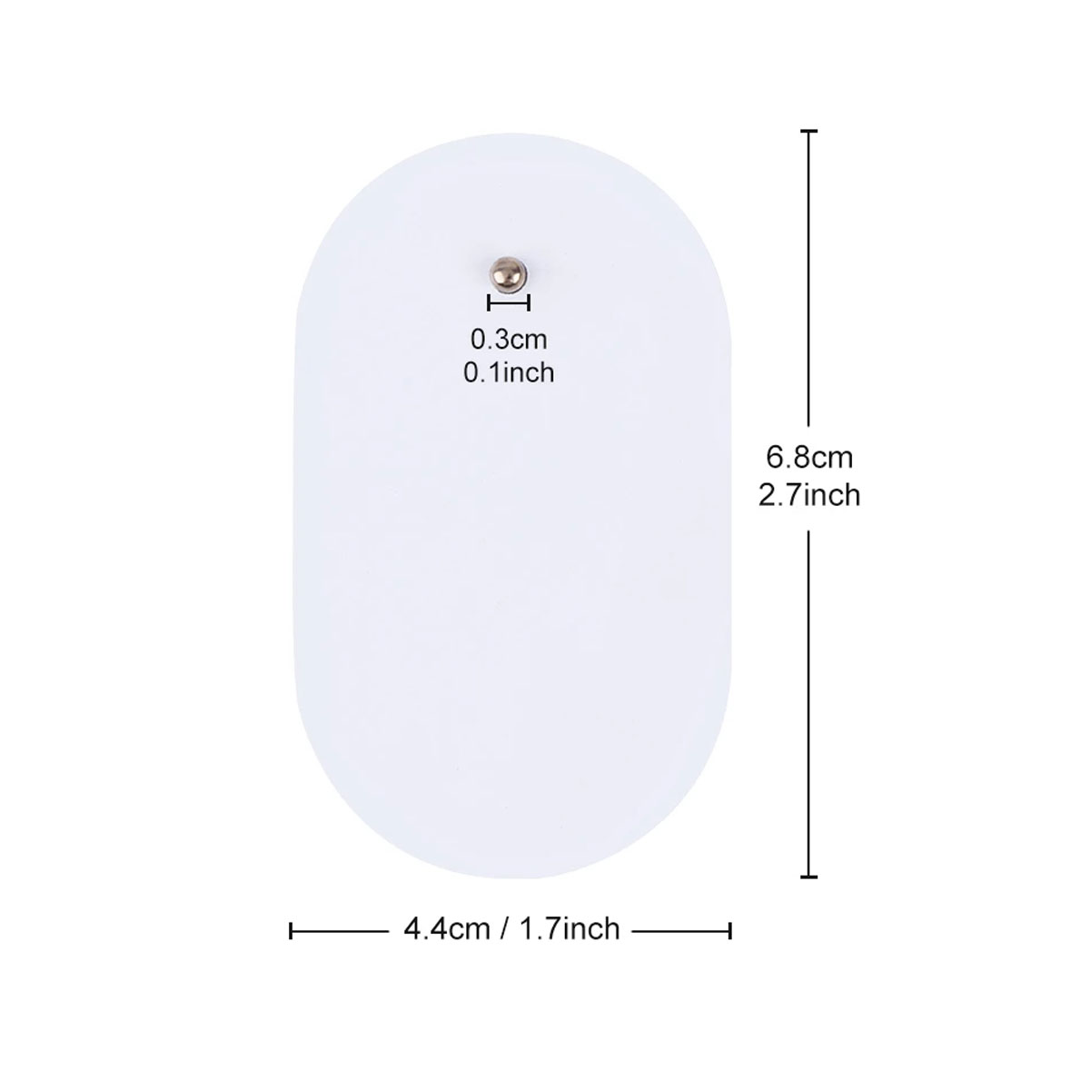 Repuesto Electro Estimulador Masajeador Muscular 10 pzas