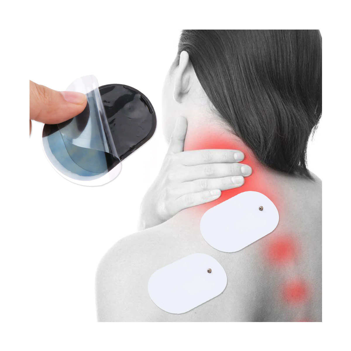 Repuesto Electro Estimulador Masajeador Muscular 10 pzas