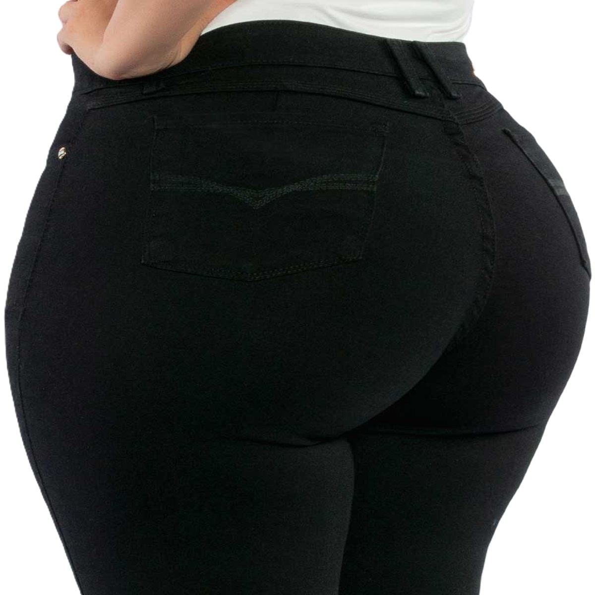 PANTALÓN DE MEZCLILLA CORTE RECTO DE DAMA TALLA EXTRA