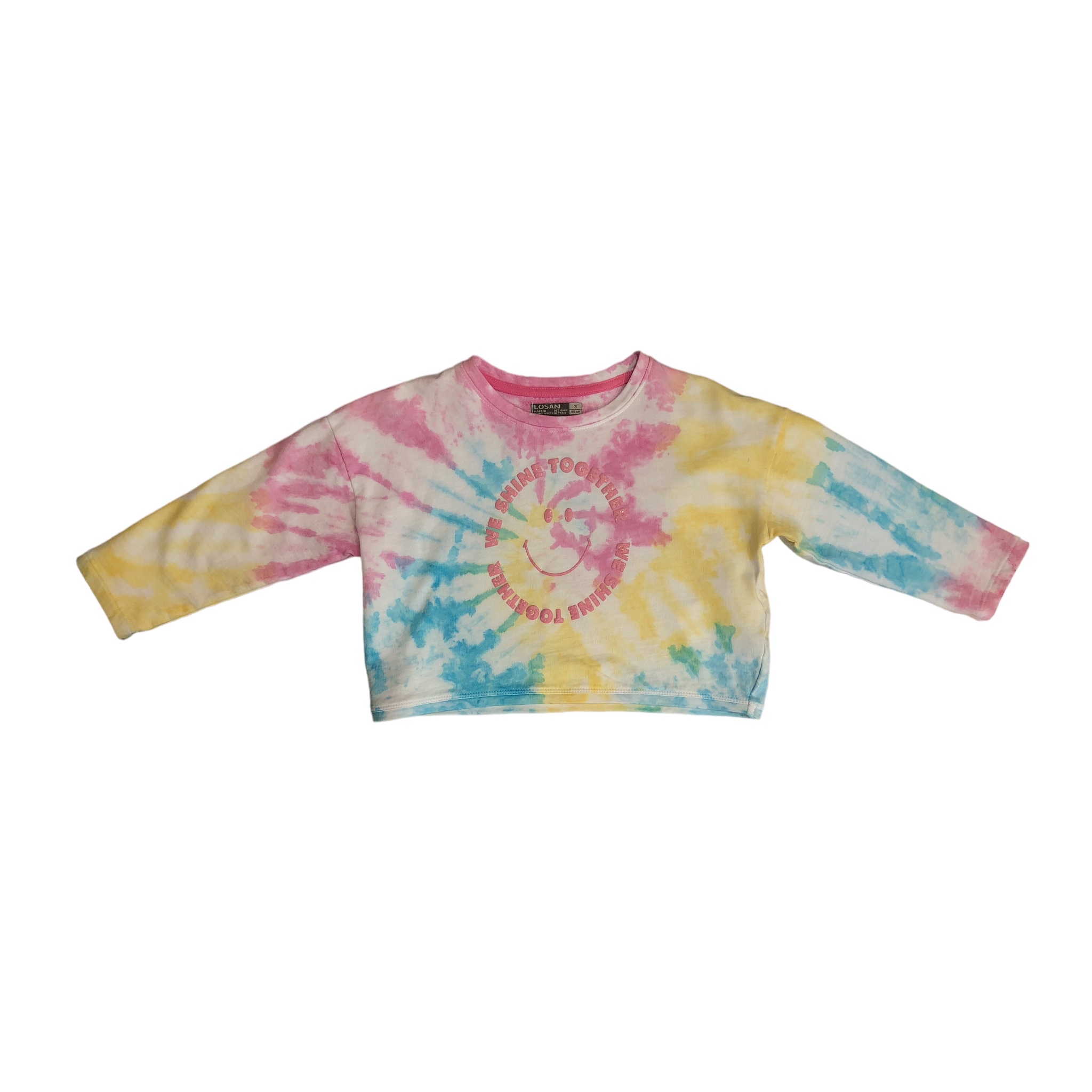 Sudadera Con Estampado Tie Dye "WE SHINE TOGETHER" niña Losan.