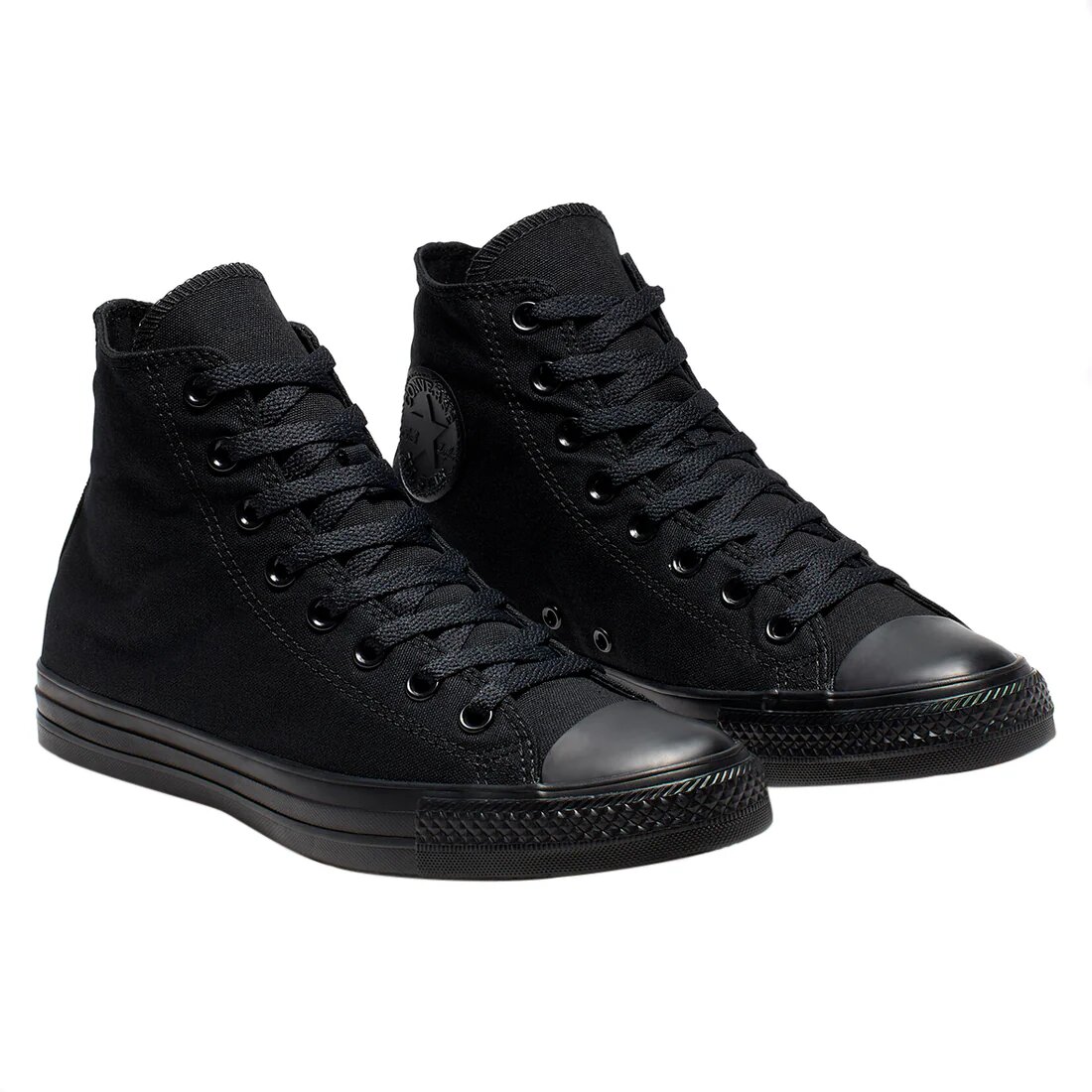 Tenis Converse Modelo Bota Mono Color Negro/Negro Unisex