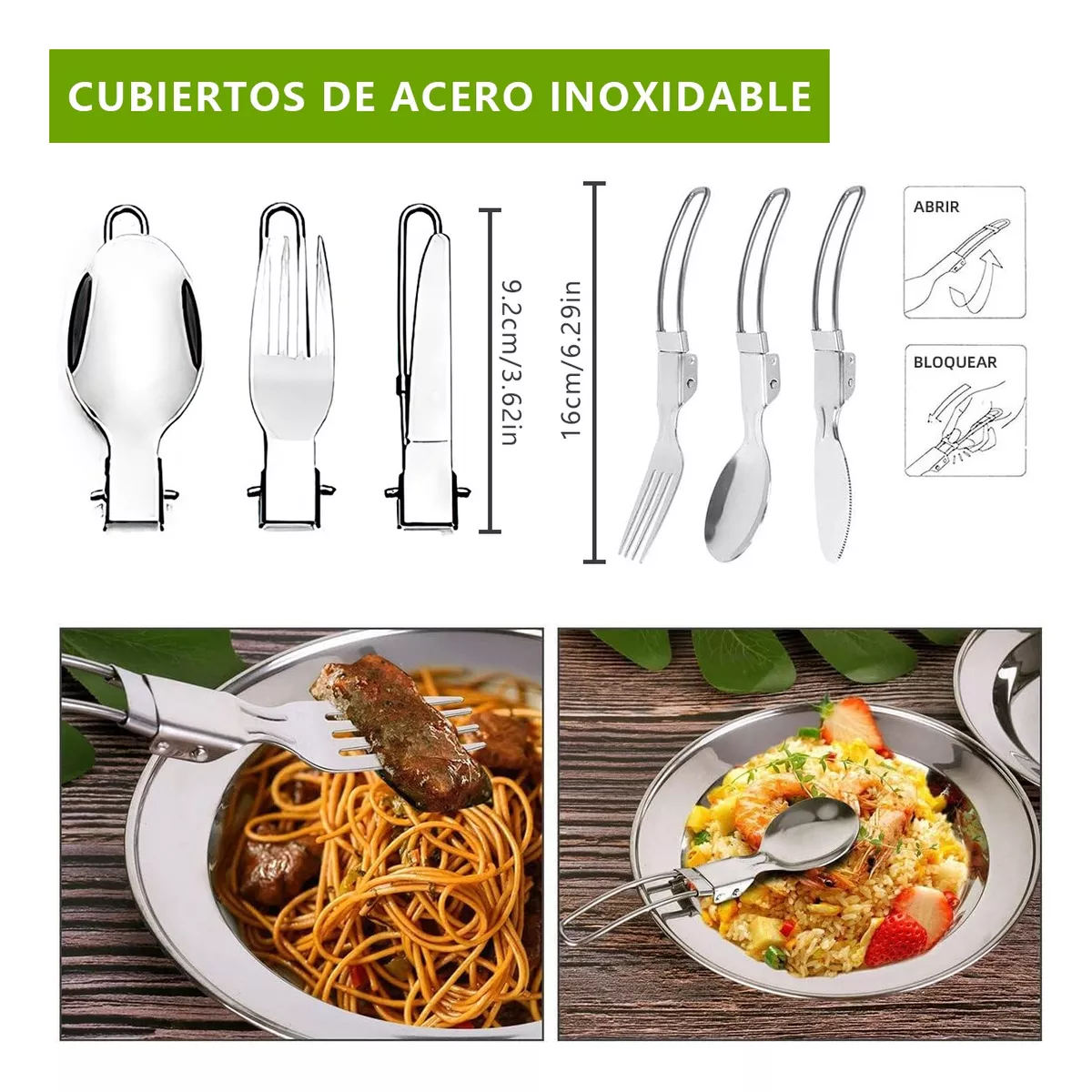 Utensilios De Cocina Para Camping Juego De Vajilla Portátil.