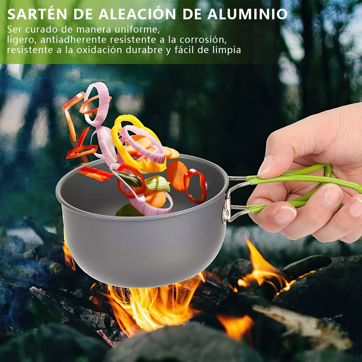 Utensilios De Cocina Para Camping Juego De Vajilla Portátil.