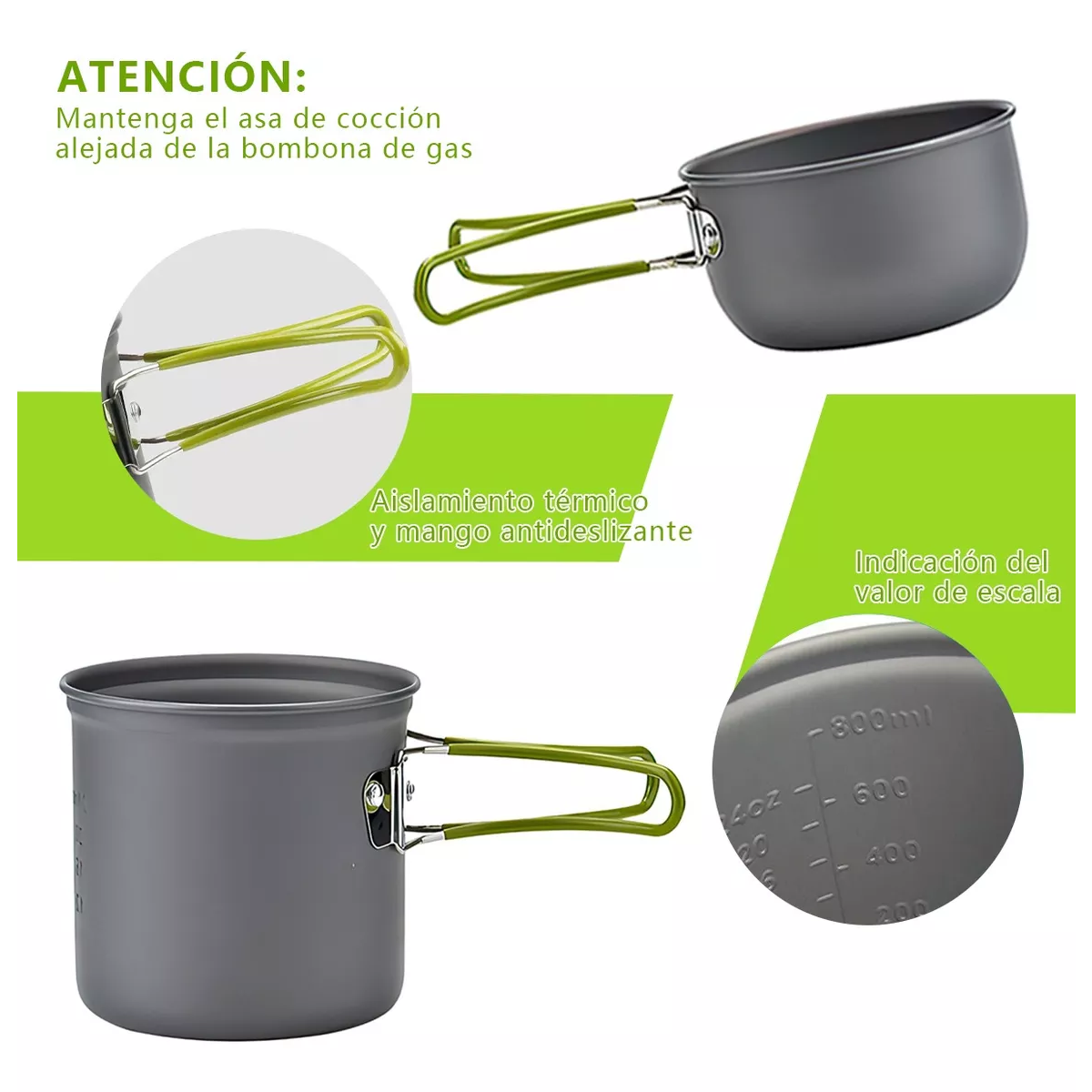 Utensilios De Cocina Para Camping Juego De Vajilla Portátil.