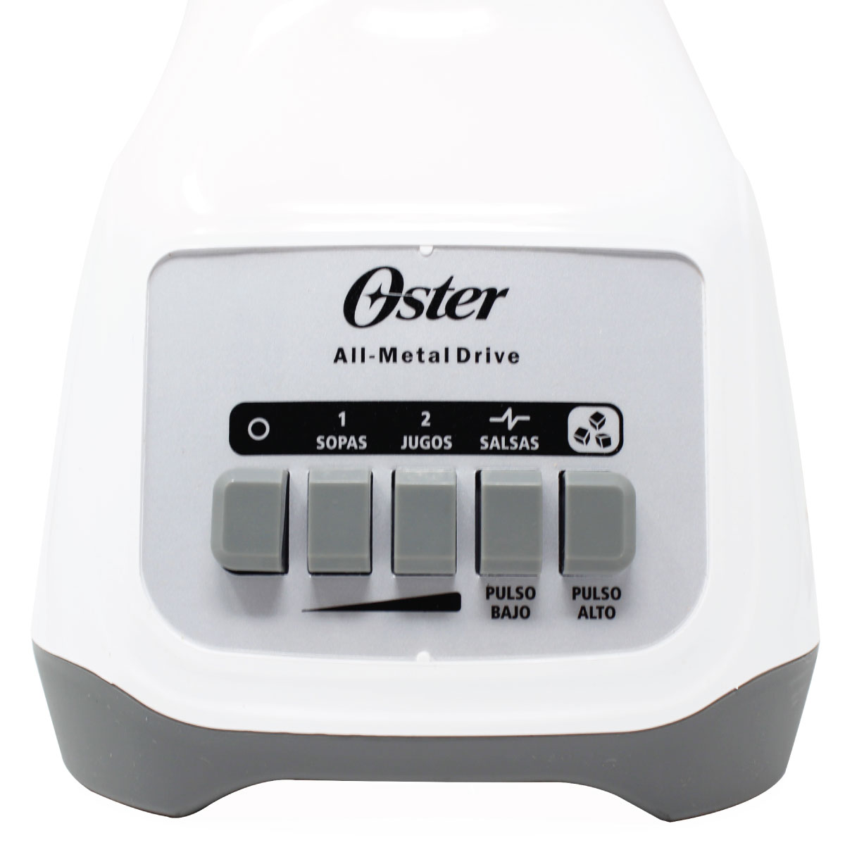 Licuadora 2 Vel + 2 Pulso Vaso de vidrio Blanca Oster BLSTKAGWPB.