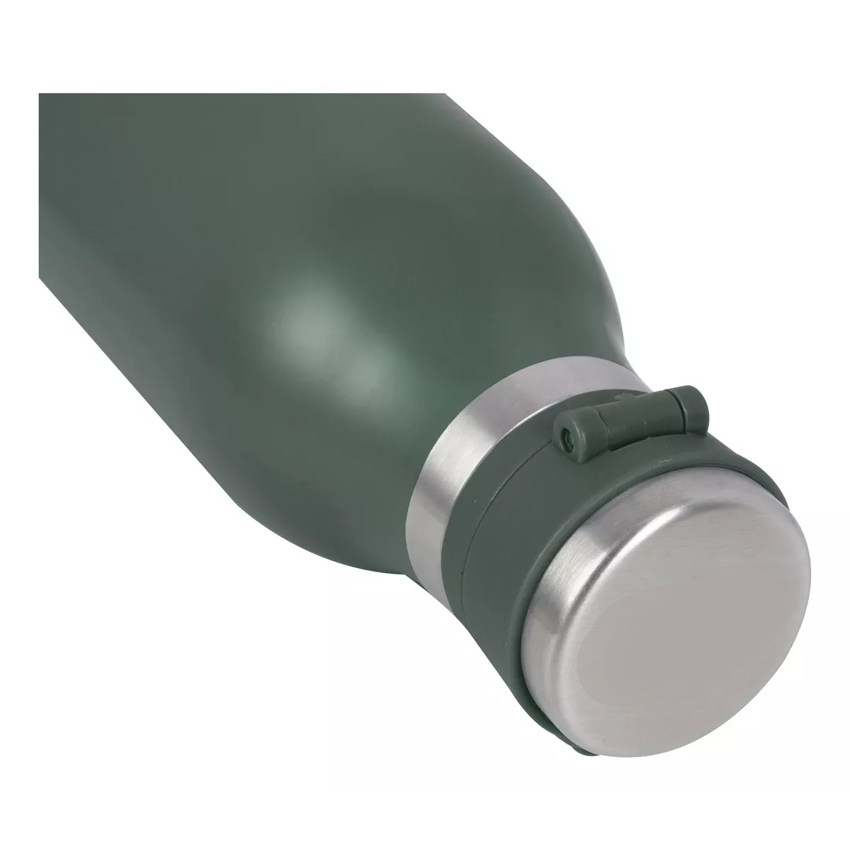 Termo De Acero Inoxidable Grande 750 Ml Botella Antiderrame Color Verde Musgo.