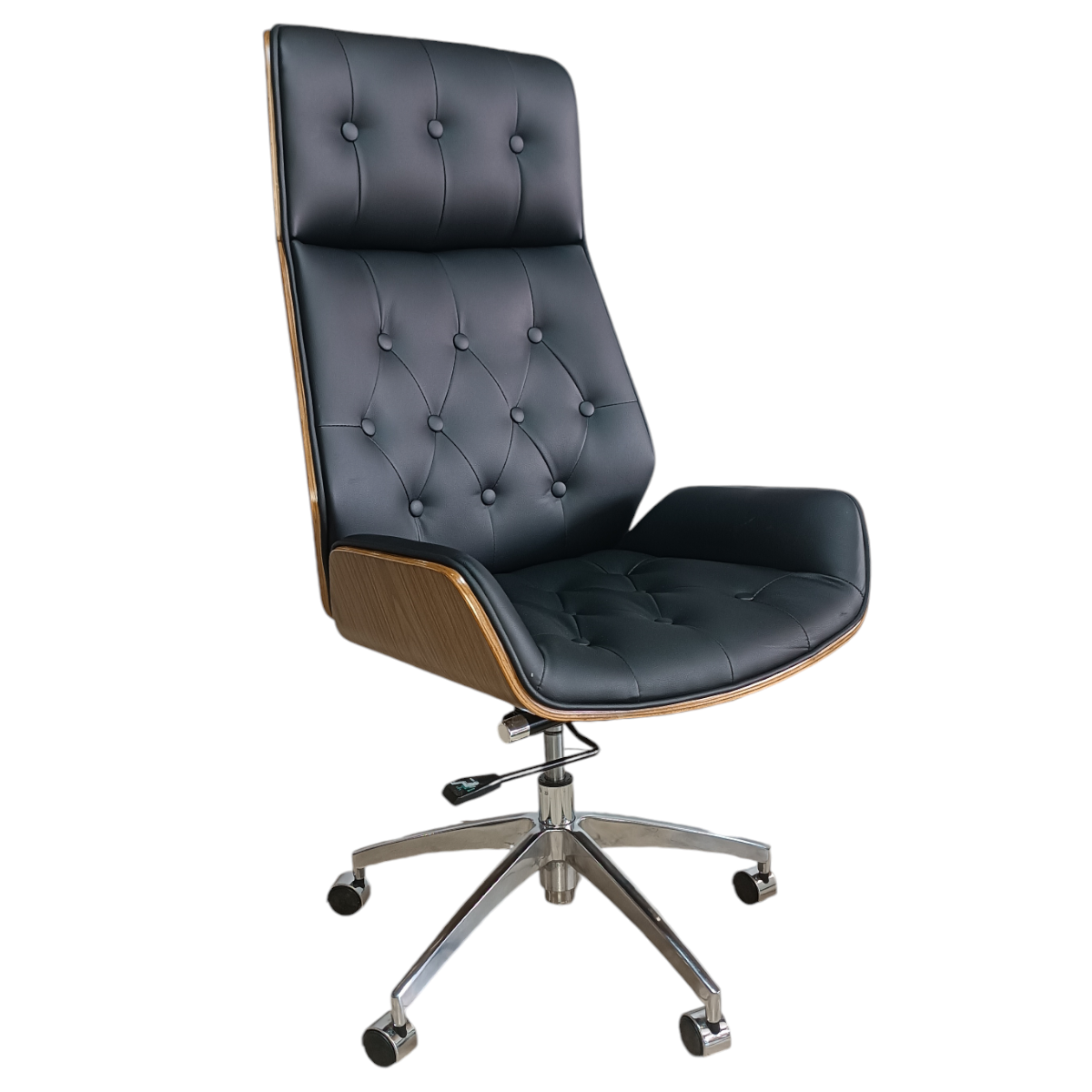 Silla Oficina Osaka Capitonada ejecutiva Madera Minimalista Moderna ...