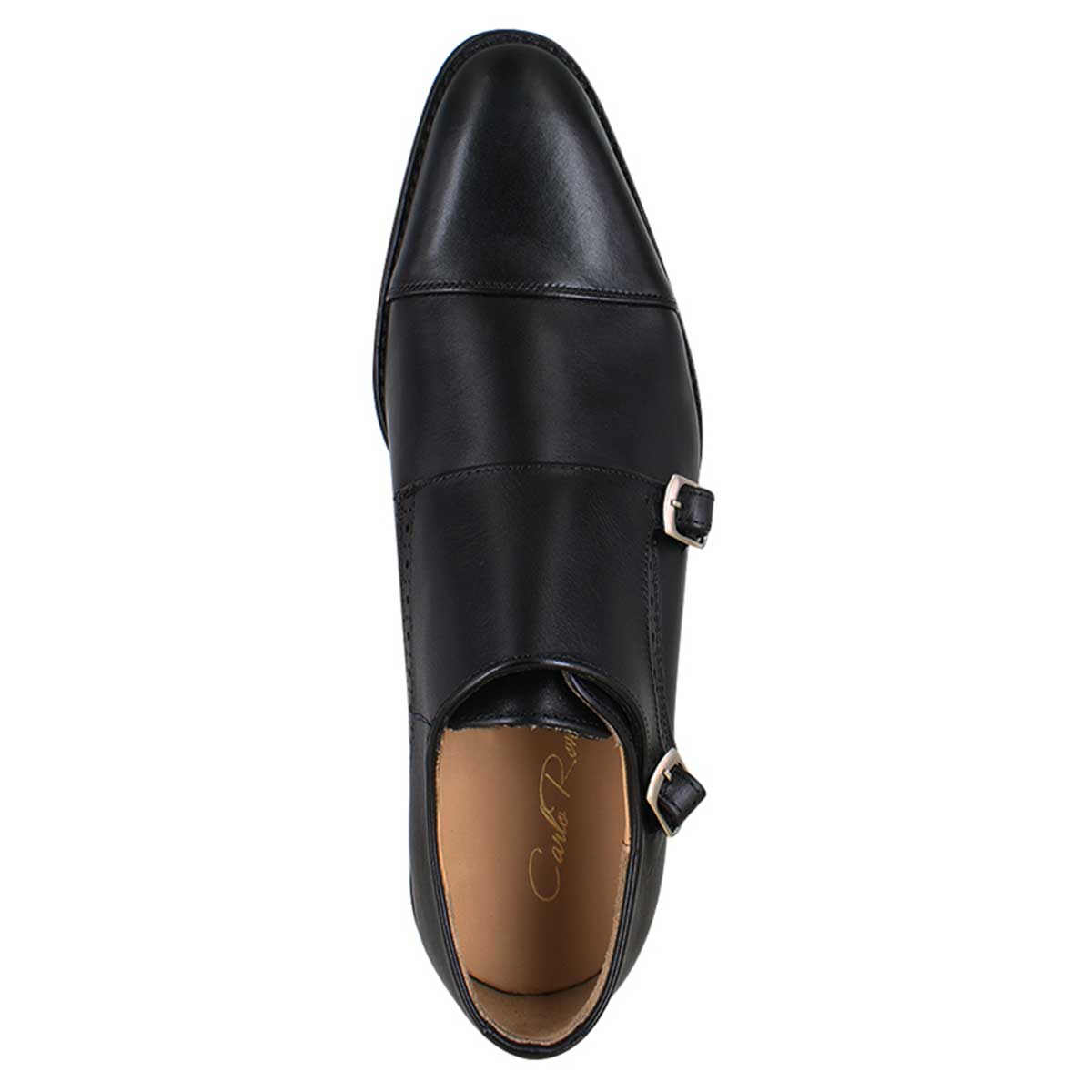 Zapato Formal Hombre Carlo Ronaldi 1032 Becerro Negro Cuero Casual.
