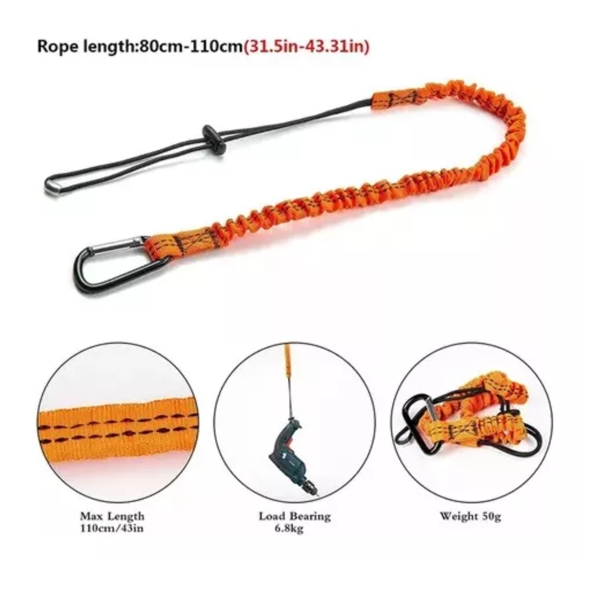 Set Cordón Para Herramientas, Cordón De Seguridad De 6 Piezas.