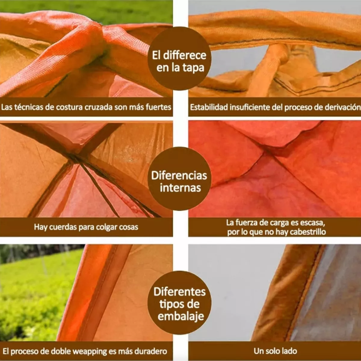 Tienda Carpa Refugio Para Playa Cámping Viaje Al Aire Libre Naranja.