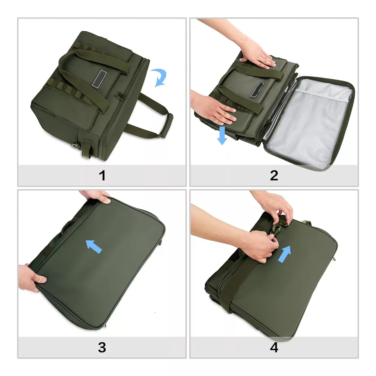 Hielera Portatil Bolsa Enfriador Impermeable 30l Verde.