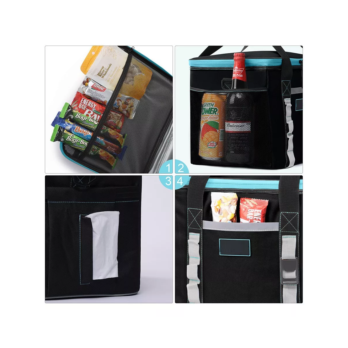 Mochila Hielera Termicas 25l Hielera Portátil Cooler Negro.