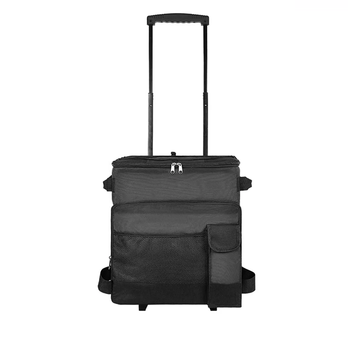 Mochila Hielera Con Ruedas Bolsa Térmica Portatil 43l Negro.