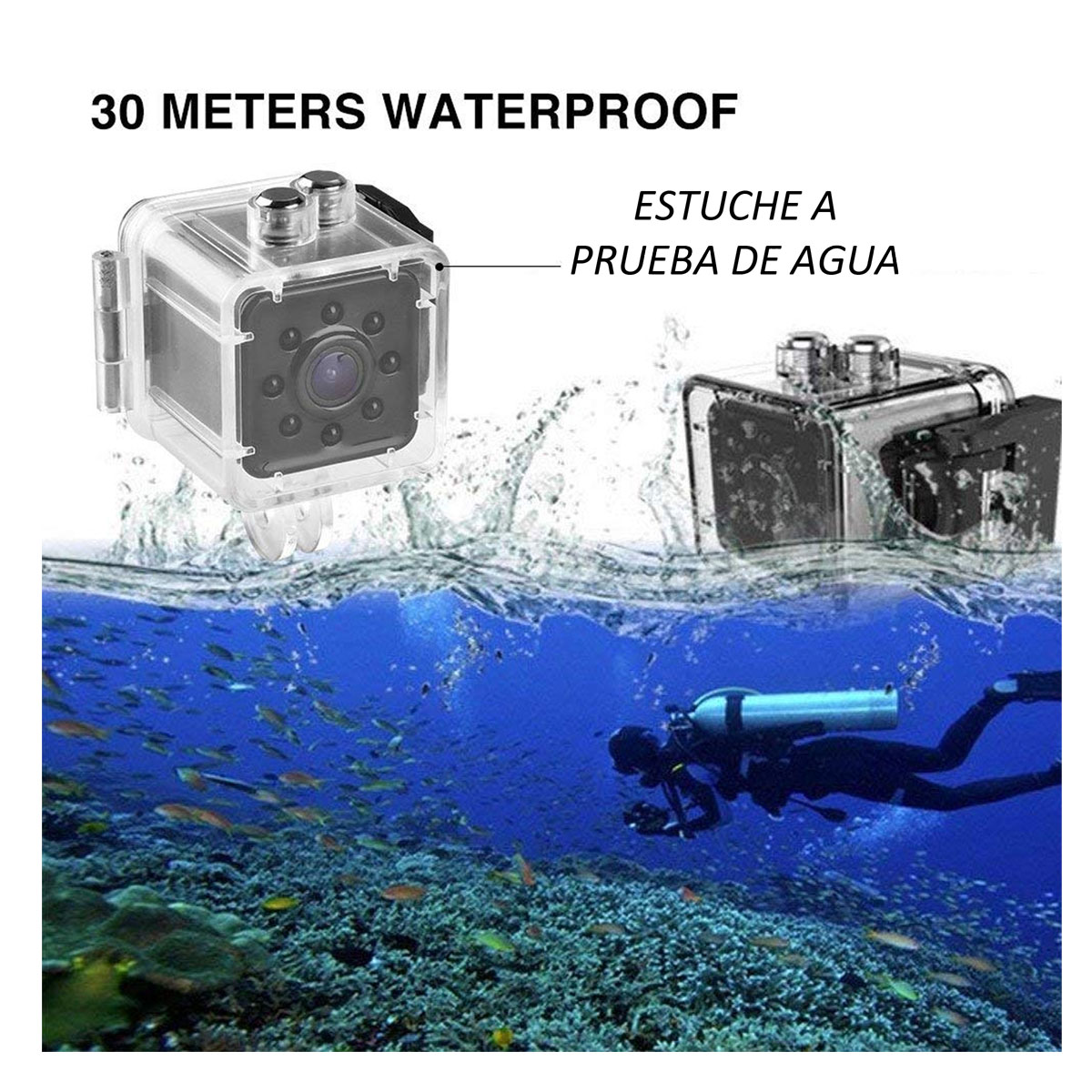 Mini Cámara Espia 2k 1080p Con Visión Nocturna Sq13 Wifi