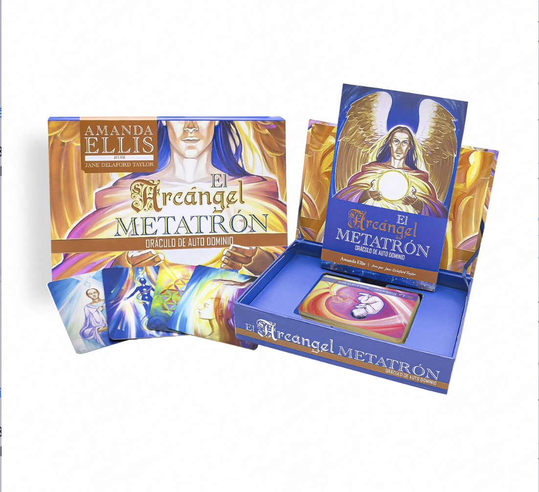 Tarot Oráculo Del Arcángel Metatron 55 Cartas + Libro Fisico.