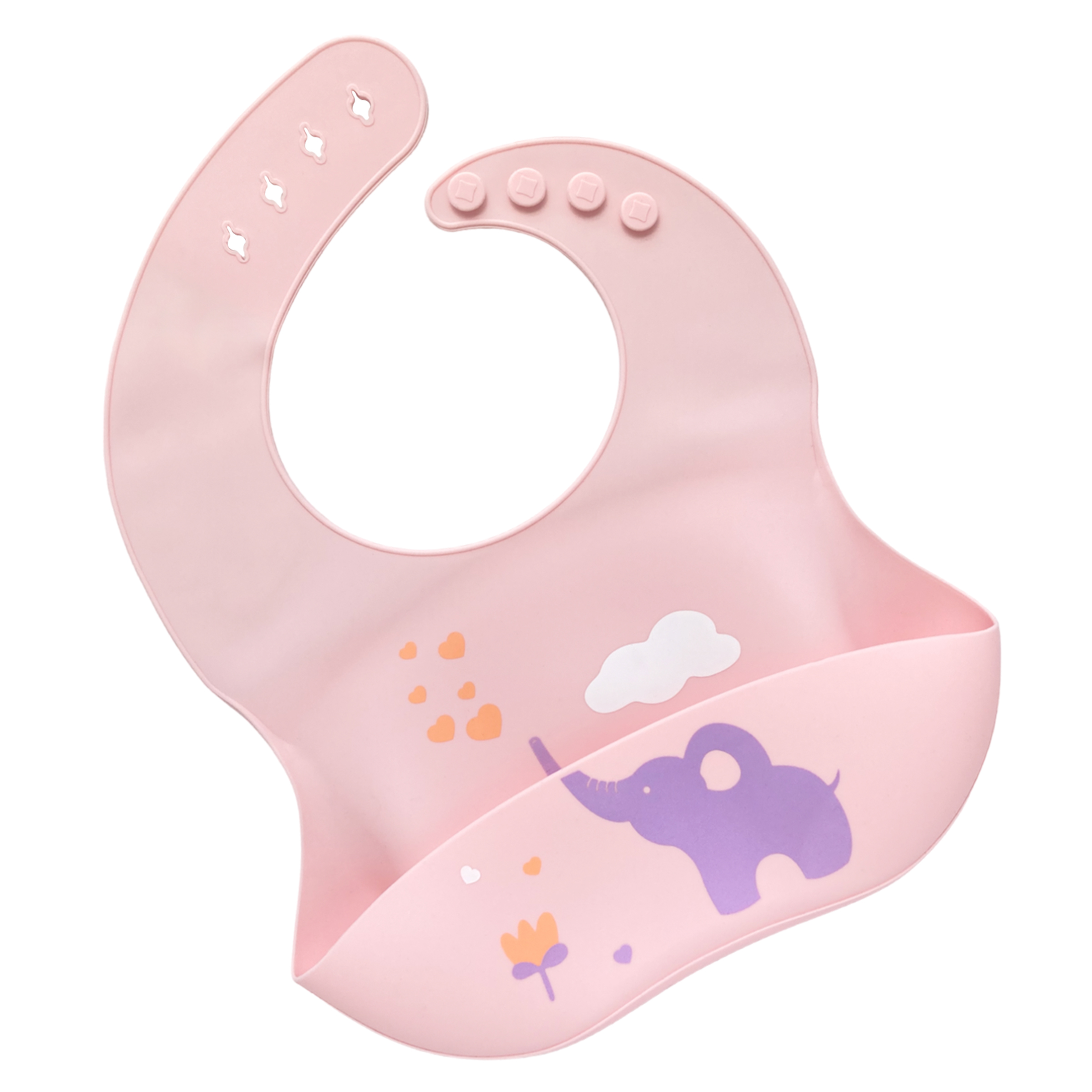 Set de 3 baberos Silicona Para Bebe Ecologico Impermeable