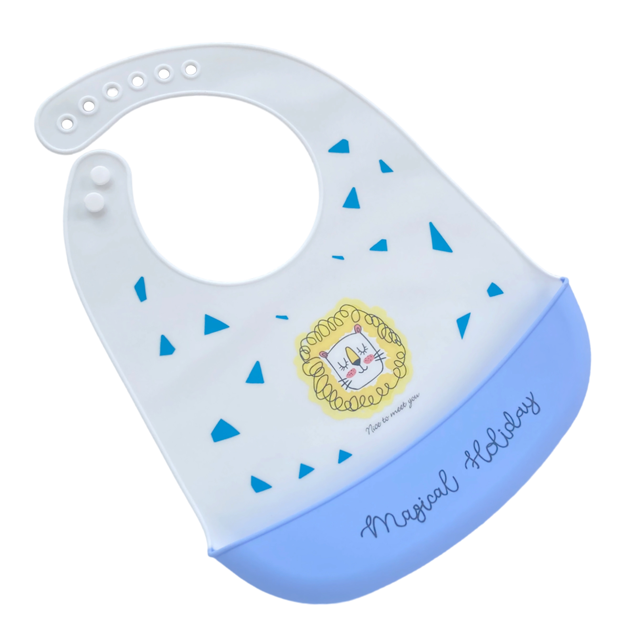 Set de 3 baberos Silicona Para Bebe Ecologico Impermeable