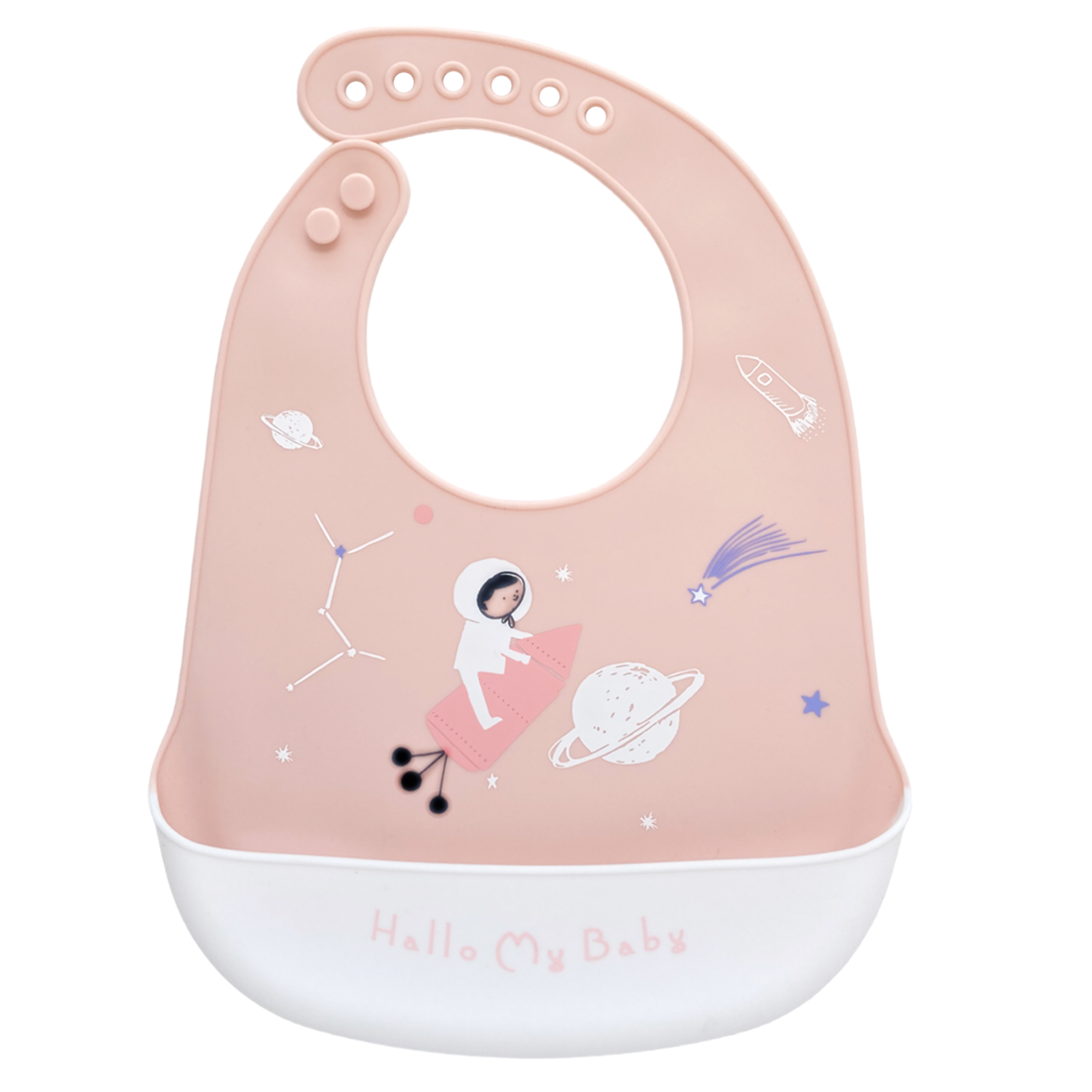 Set de 3 baberos Silicona Para Bebe Ecologico Impermeable