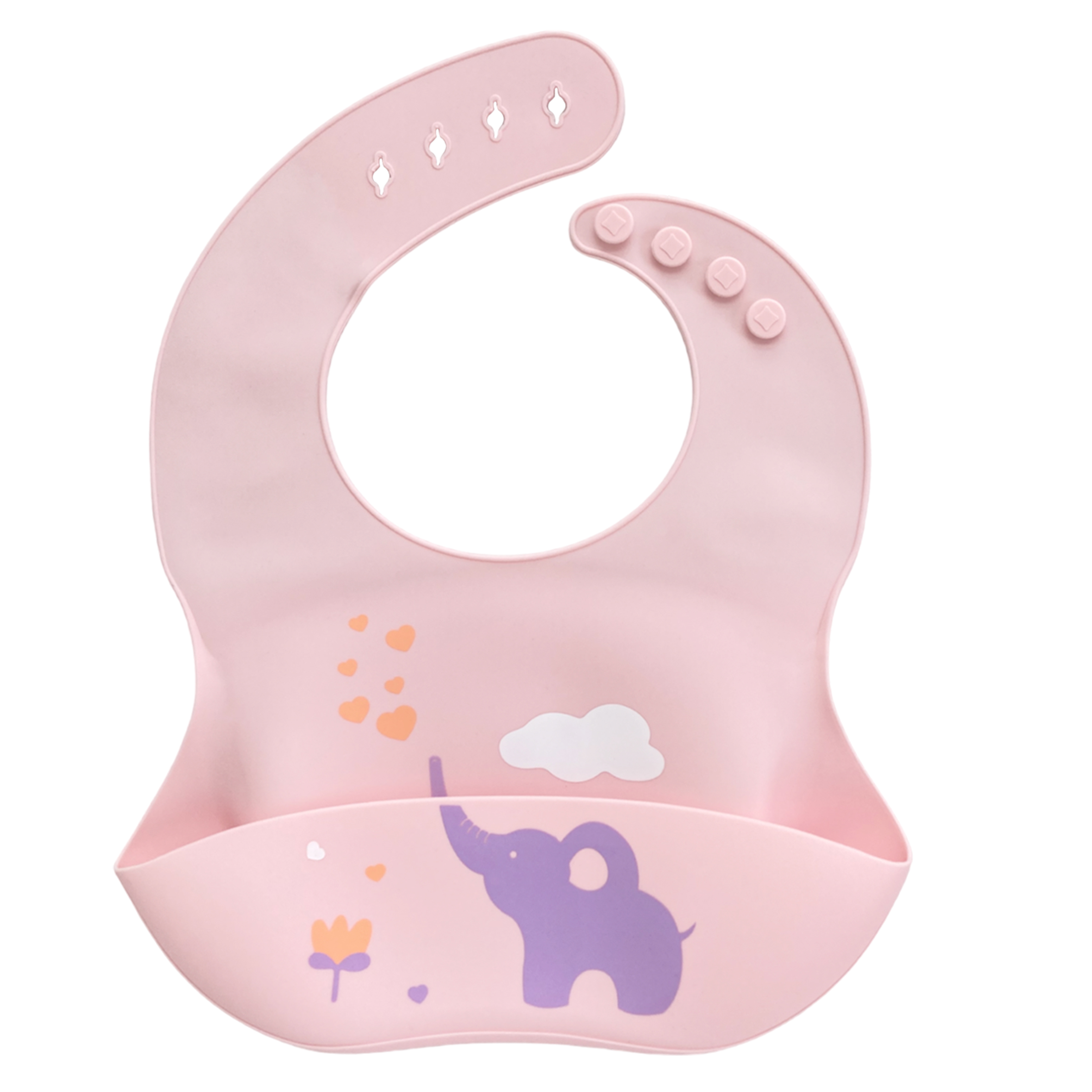 Set de 3 baberos Silicona Para Bebe Ecologico Impermeable