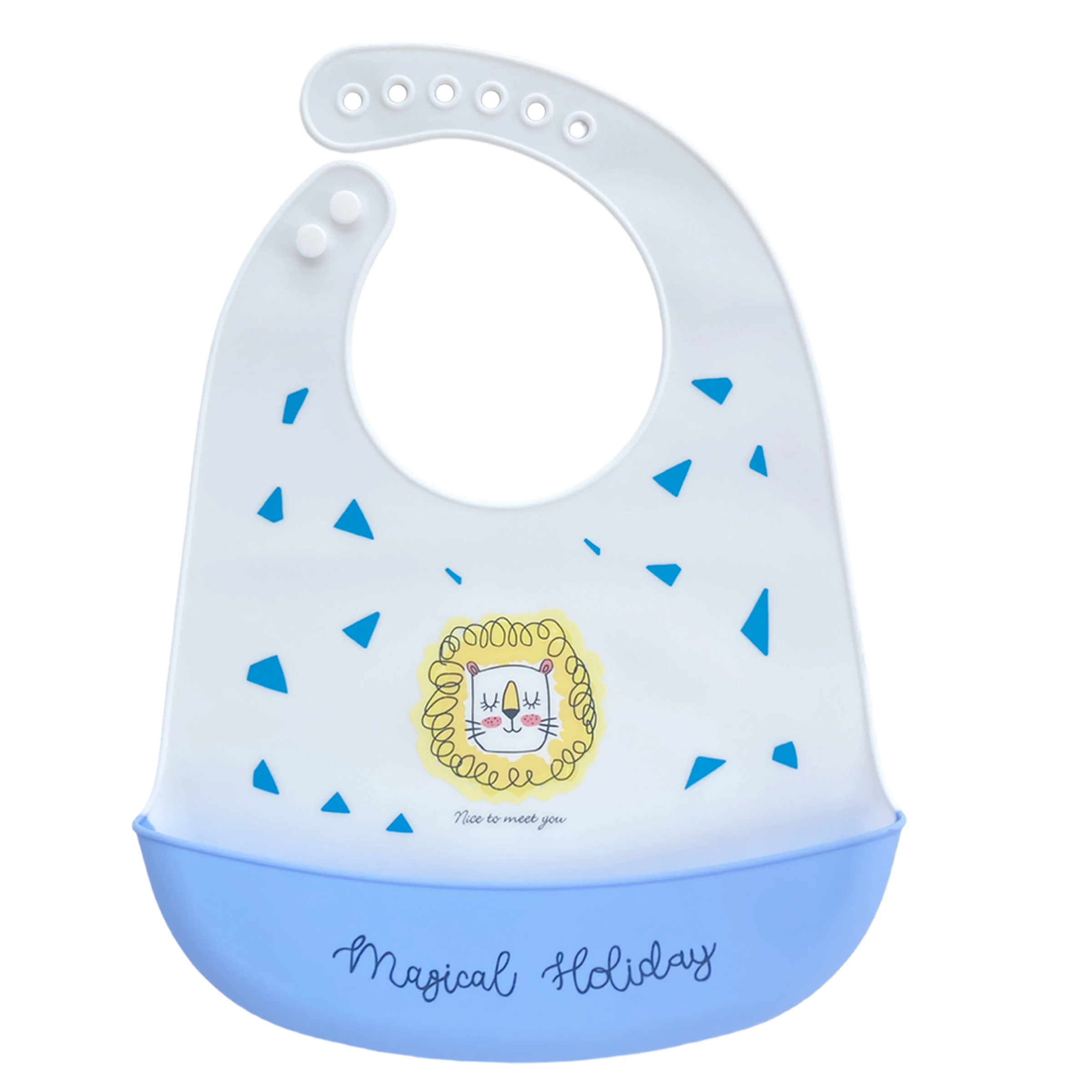 Set de 3 baberos Silicona Para Bebe Ecologico Impermeable