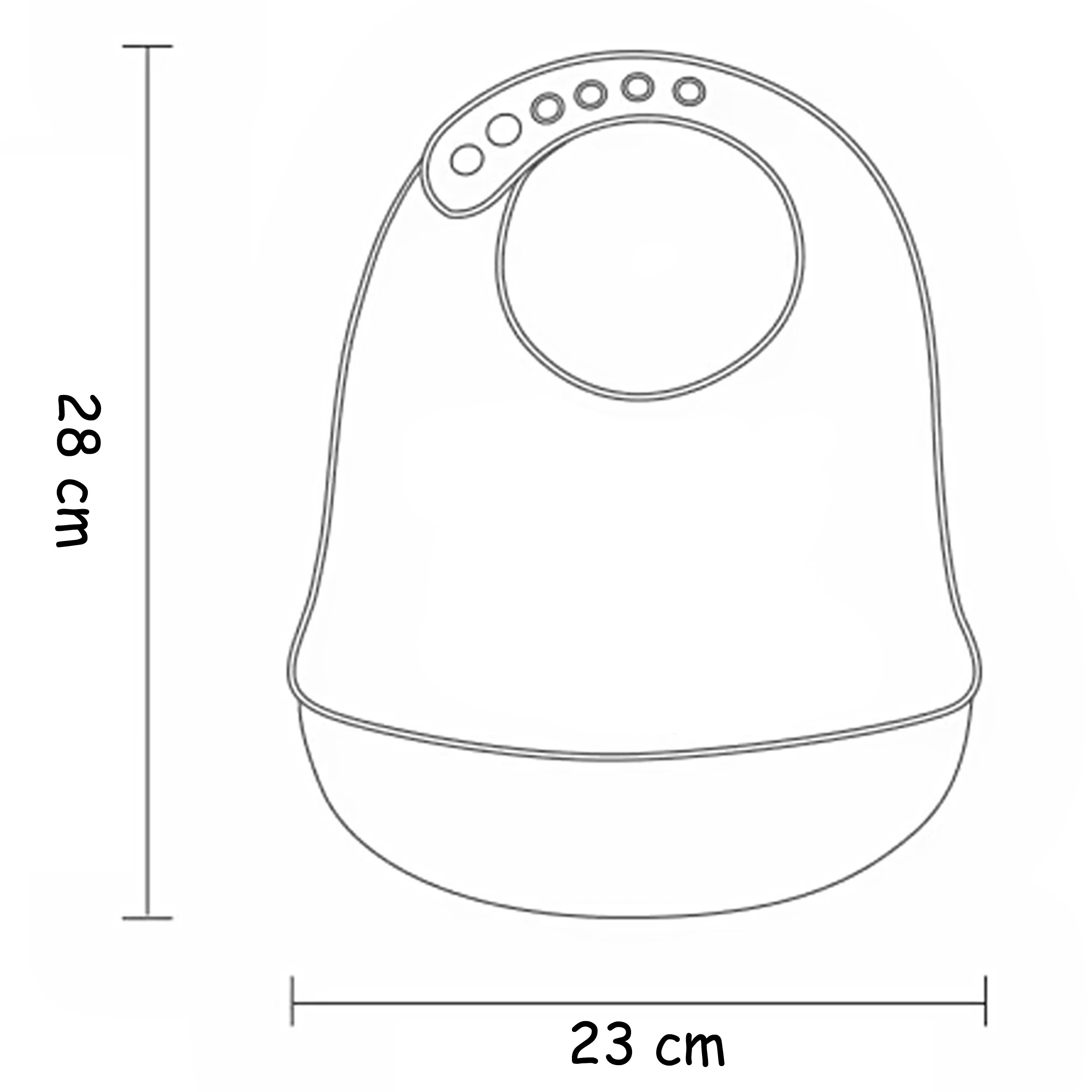 Set de 3 baberos Silicona Para Bebe Ecologico Impermeable