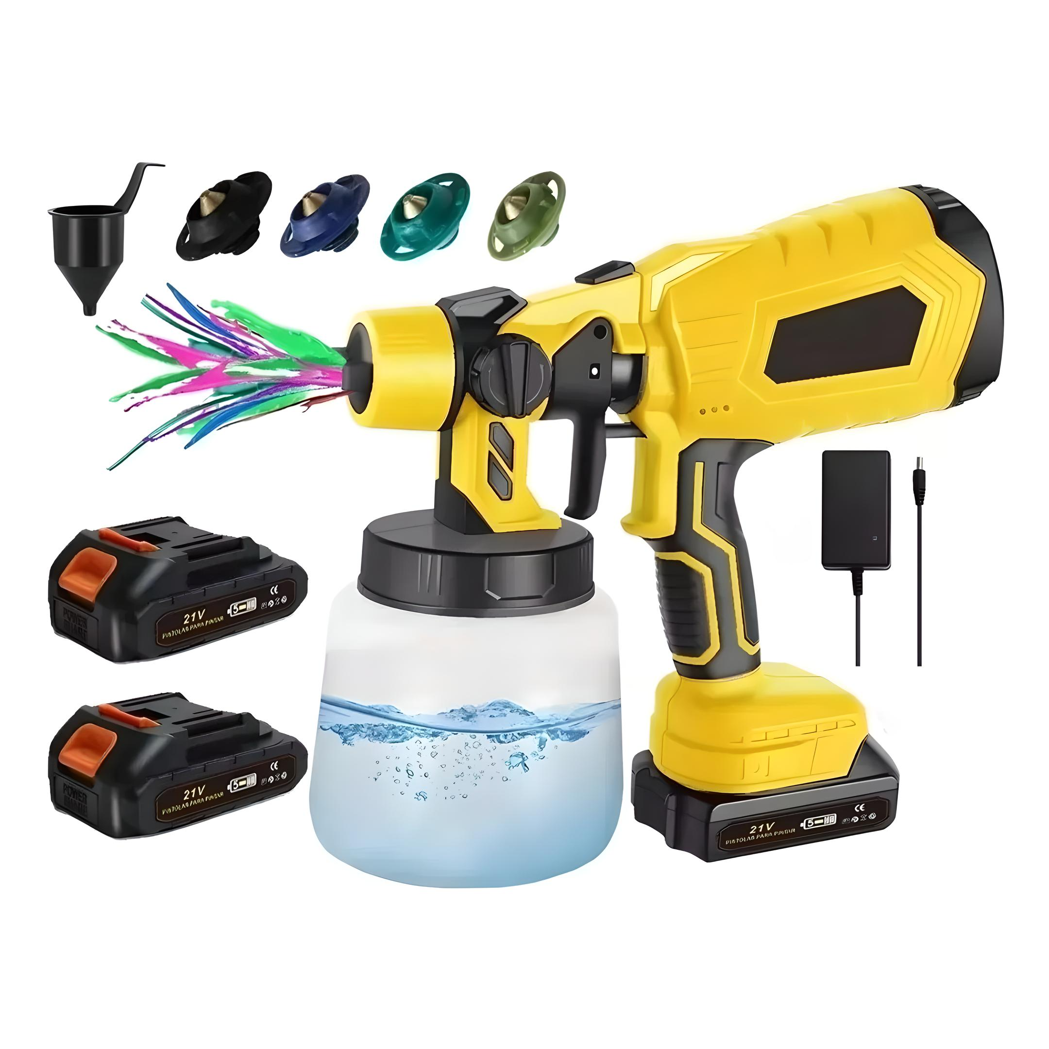 Máquinas Para Pintar Pulverizador Pintura Inalámbrico 1000ml.