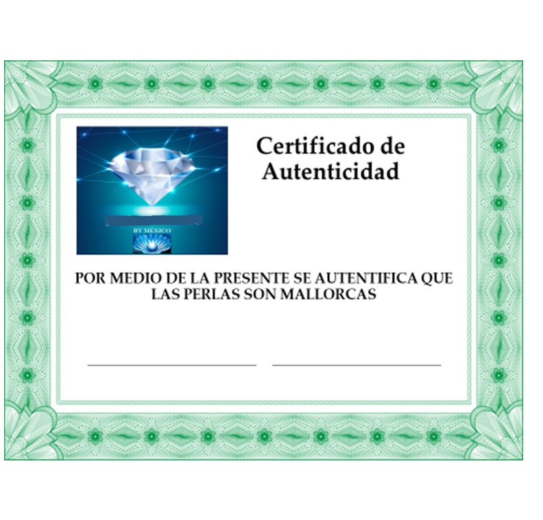 Collar Perla Mallorca Con Broche Chapa de Oro  A 071.