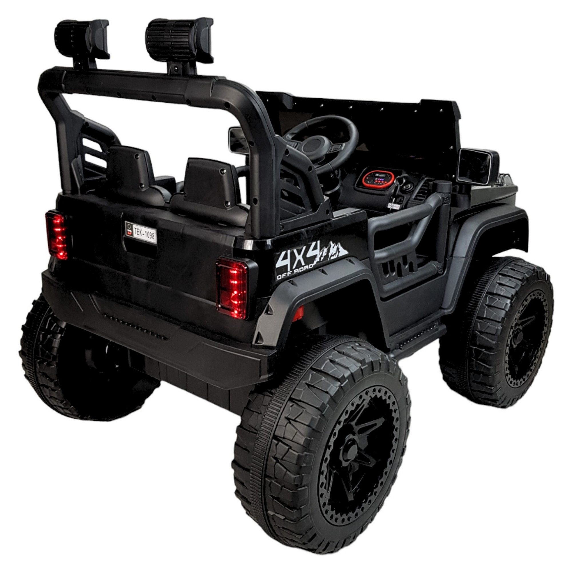 Montable Electrico Camioneta 4x4 para Niños Control Remoto 12v - Negro.
