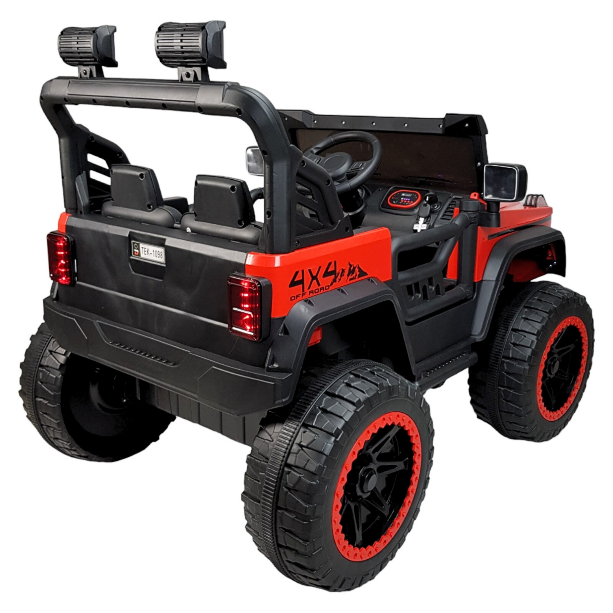 Montable Electrico Camioneta 4x4 para Niños Control Remoto 12v - Rojo.