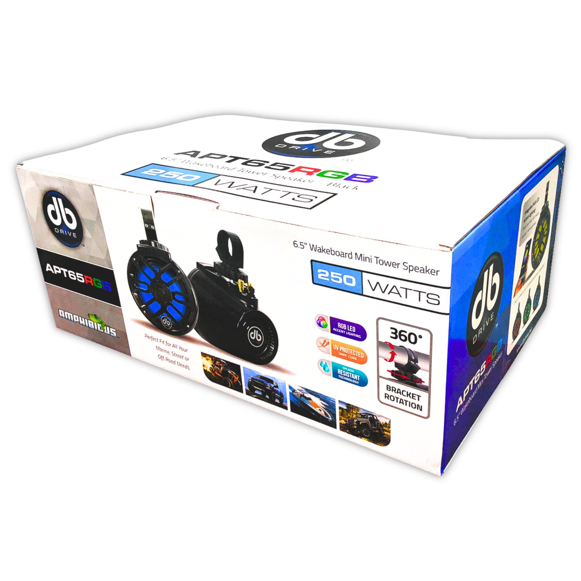 Bocinas para Exteriores DB Drive APT65RGB - Potencia y Durabilidad en Cualquier Terreno.