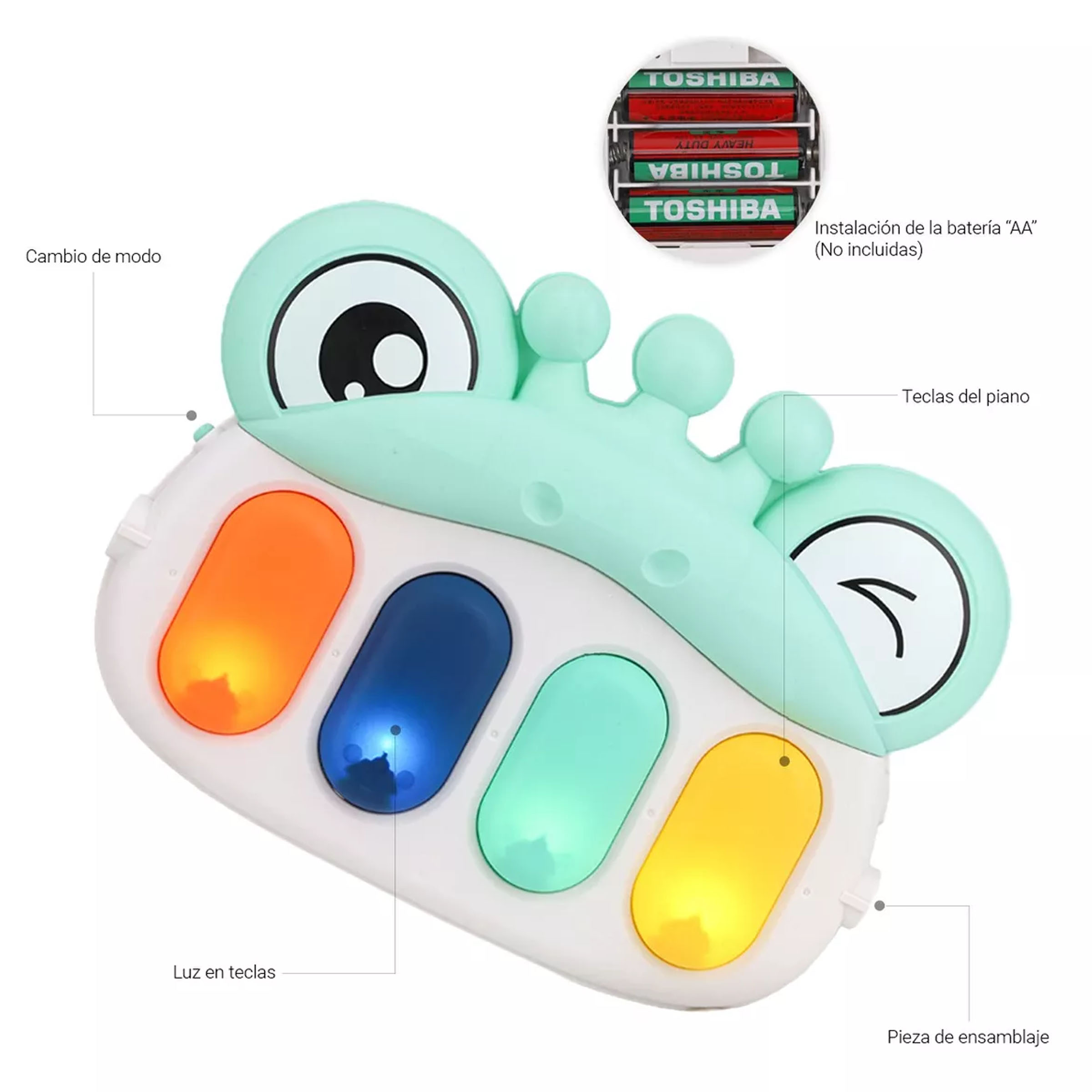 Gimnasio Multifuncional Bebé Musical Con Tapete Estimulación