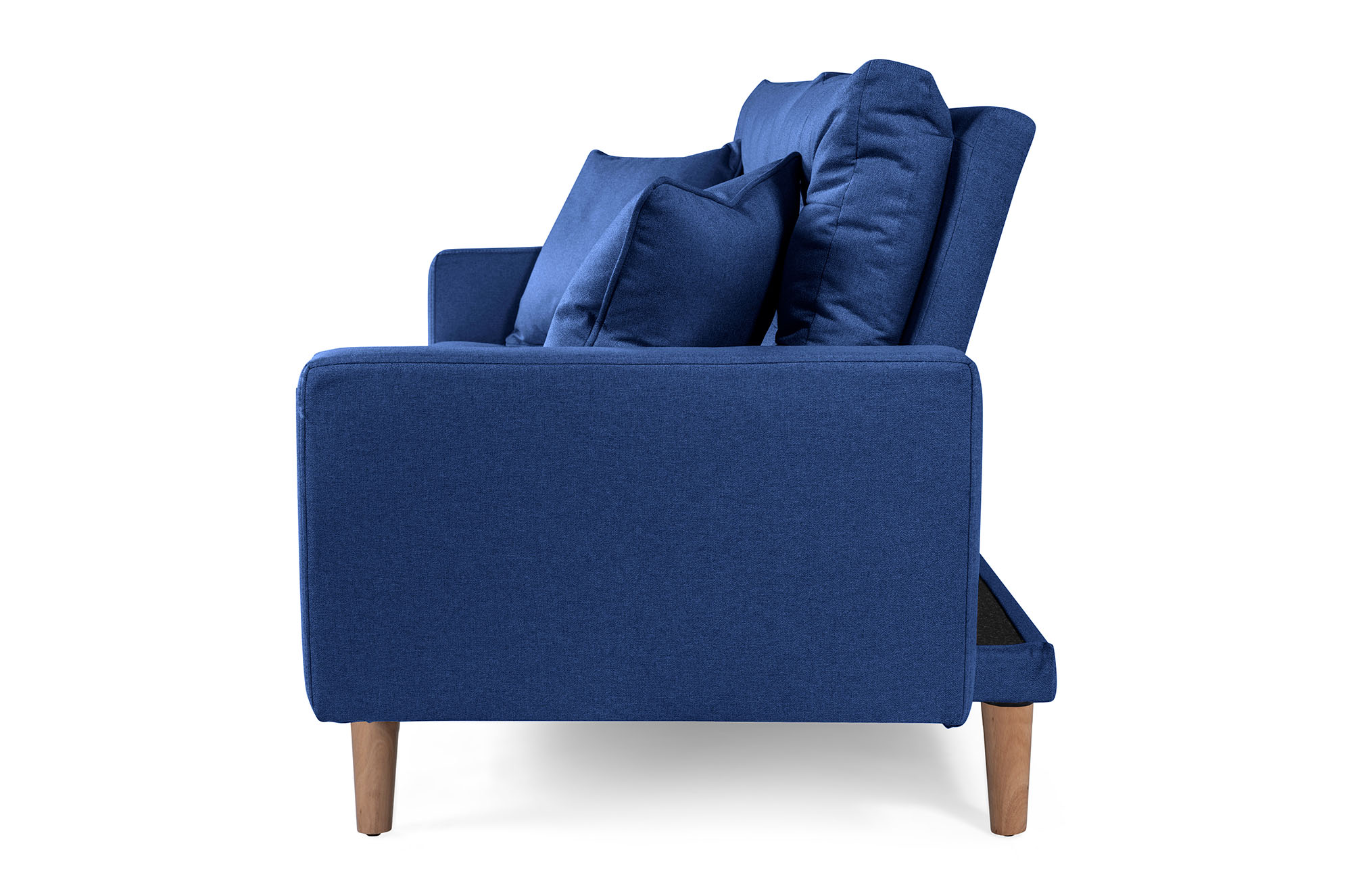 Sofá Cama Encore Azul Makora Essentials de lino .